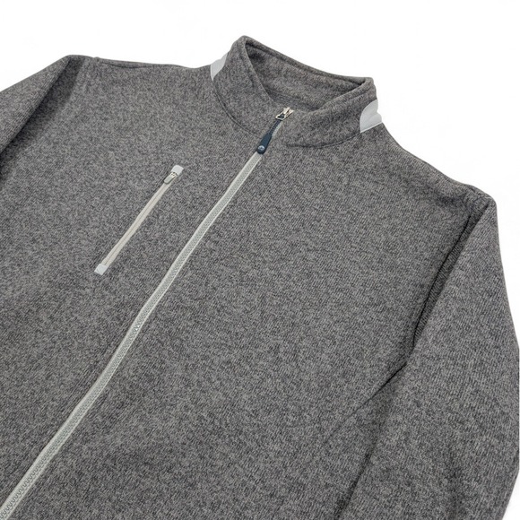 Peter Millar Other - Peter Millar Condor Sweater Fleece Jacket Mens Large Gray Crown Sport Full Zip